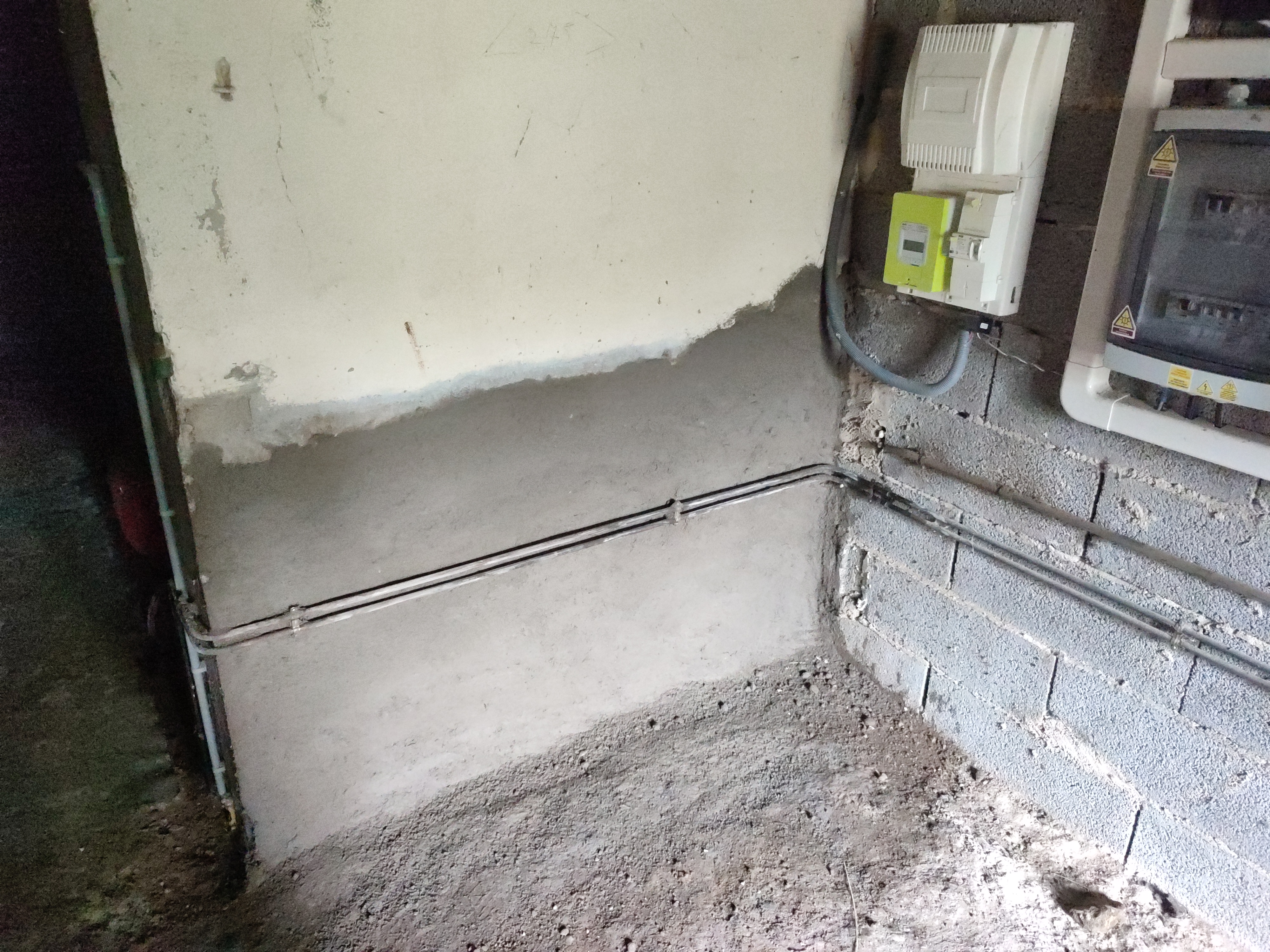 Remise en état d'un ancien mur en brique